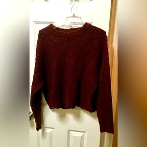 American Eagle Burgundy Sweater